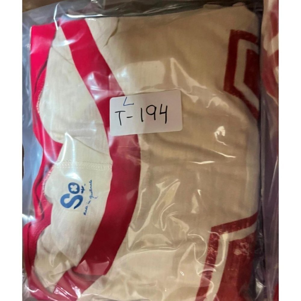 S Jersey-Type T-Shirt Kids Red Medium Tee Cotton 3/4 Sleeve Shirt Boys Girls' - Picture 8 of 11